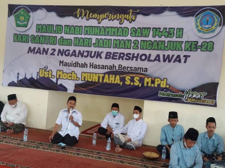 Maulid Nabi, Hari Santri & Hari Jadi ke-28 MAN 2 Nganjuk 2021