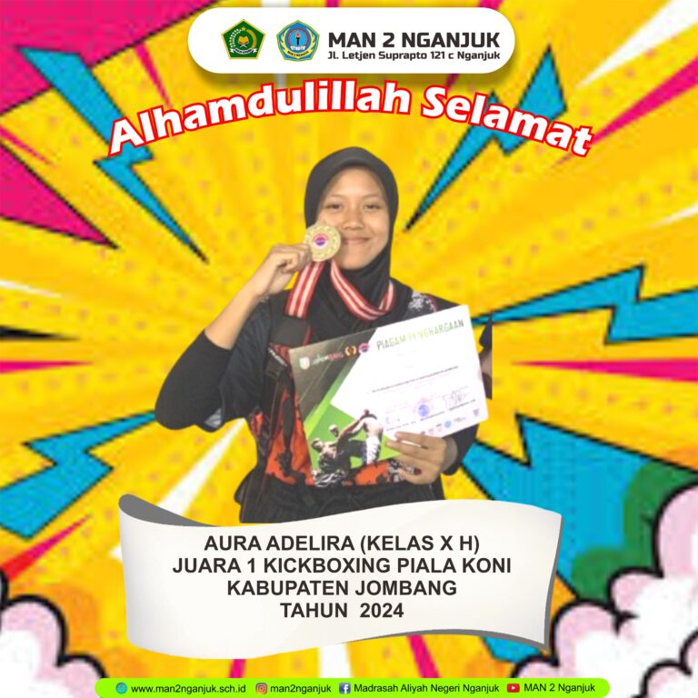 Aura Juara 1 Kickboxing di Piala KONI Kabupaten Jombang 2024